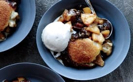 Drop-Biscuit Pear and Dried Cherry Cobbler