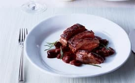 Duck Breast with Sweet Cherry Sauce