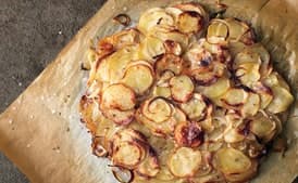 Duck Fat-Potato Galette with Caraway and Sweet Onions