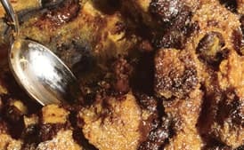 Dulce de Leche and Chocolate Chunk Bread Pudding