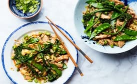 Easy Fried Rice with Chicken and Broccolini