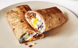 Egg and Merguez Wraps