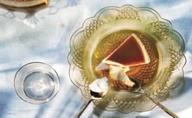 Eggnog Flan on Cinnamon Crust