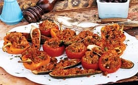 Eggplant-and-Bulgur-Stuffed Vegetables