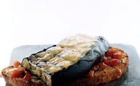 Eggplant and Smoked-Gouda Open-Faced Grilled Sandwiches