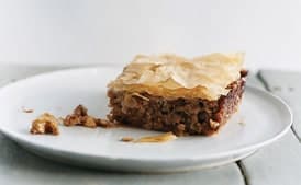 Eggplant and Walnut Phyllo Pie