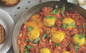 Eggs with Tomato on Toast