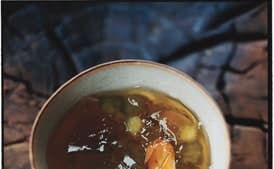 Elderflower Jelly with Honeydew Melon