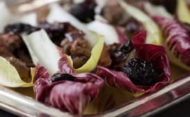 Endive with Chicken Liver Pâte and Dried-Cherry Marmalade