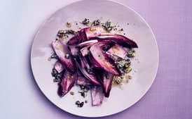 Endive with Tart Apple Dressing and Blue Cheese