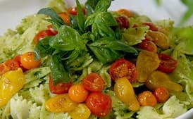 Farfalle with Tomatoes and Feta Cheese