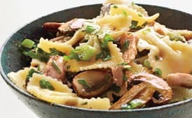 Farfalle with Tuna and Rosemary Mushroom Sauce