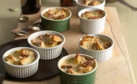 Farmhouse Cheese and Caraway Soda Bread Puddings