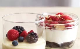 Faux Tart with Instant Lemon Ginger Custard