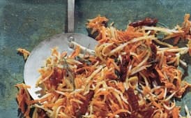 Fennel and Carrot Slaw with Olive Dressing