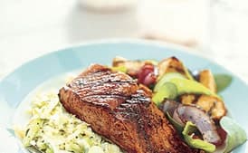 Fennel- and Dill-Rubbed Grilled Salmon