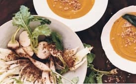 Fennel and Turnip Crudites with Fennel Salt