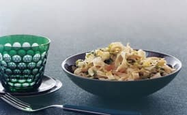 Fettuccine With Brussels Sprouts and Pine Nuts