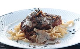 Filet Mignon with Stroganov Sauce
