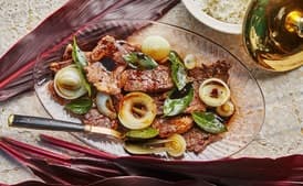 Filipino-Style Beef Steak with Onion and Bay Leaves (Bistek)