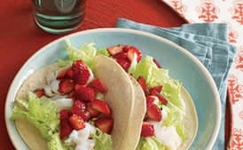 Fish Tacos with Strawberry Salsa