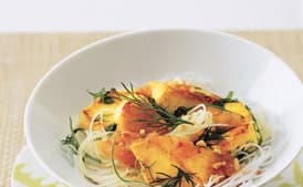 Fish Vermicelli with Fresh Dill and Pineapple Sauce