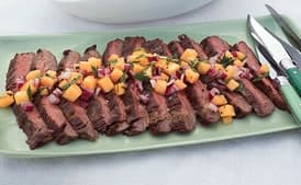 Flank Steak with Melon Relish