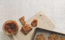 Flaxseed, Fig, and Walnut Crackers