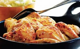 Fragrant Orange Chicken with Scallion Mashed Potatoes