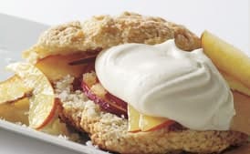 Fresh Peach and Gingercream Shortcakes