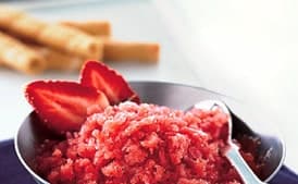 Fresh Strawberry Granita
