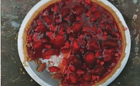 Fresh Strawberry Pie with Whipped Cream
