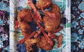 Fried Chicken with Bacon and Pepper Cream Gravy