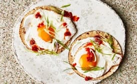 Fried Egg Tacos with Chile Jam