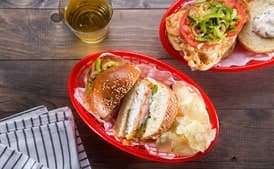 Fried Fish Sandwich with Pepper Slaw