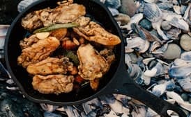 Fried Oysters with Bacon, Garlic, and Sage