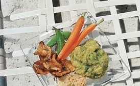 Fried Sunchoke Chips with Rosemary Salt