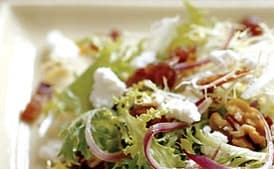 Frisée Salad with Bacon, Dates, and Red Onion