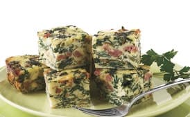 Frittata Bites with Chard, Sausage, and Feta