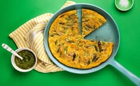 Frittata with Fennel-Spiced Pork and Asparagus