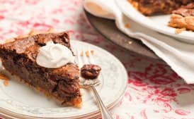 Frontera Grill's Chocolate Pecan Pie with Coffee Whipped Cream