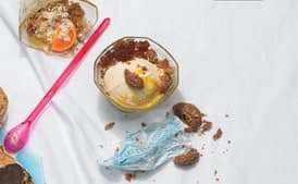 Frozen Orange and Amaretti Parfaits with Espresso Granita