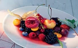 Fruit in Lemon-Verbena Syrup