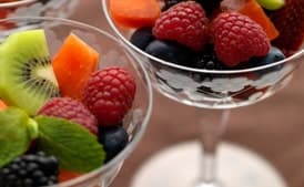 Fruit Salad with Herb, Citrus, Mint-Maple, or Basic Syrup