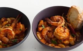 Garlic Shrimp and White Beans