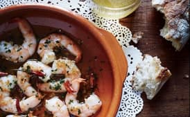 Garlic Shrimp with Chiles de Árbol