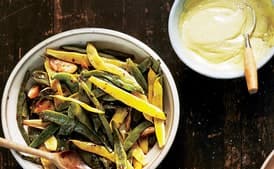 Garlicky Runner Beans