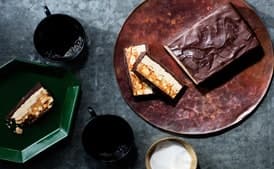 Giant Chocolate Candy Bar with Peanuts and Nougat