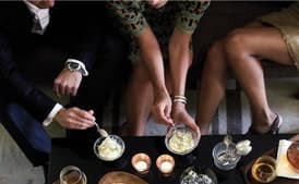 Ginger-Yogurt Mousse with Pistachio Meringue