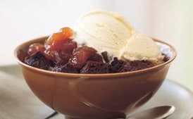 Gingerbread Puddings with Candied Apples